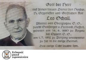 Uchronić od zapomnienia: ks. Leo Schall
